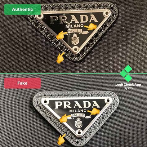 prada nylon fake vs real|genuine prada bag.